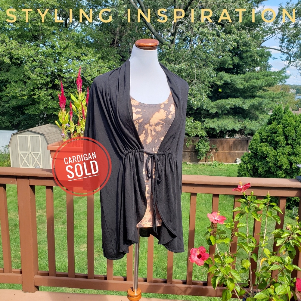 xx Long Sleeved Tee Tie Dye Bleach Reverse Grey Sz M - Picture 5 of 12